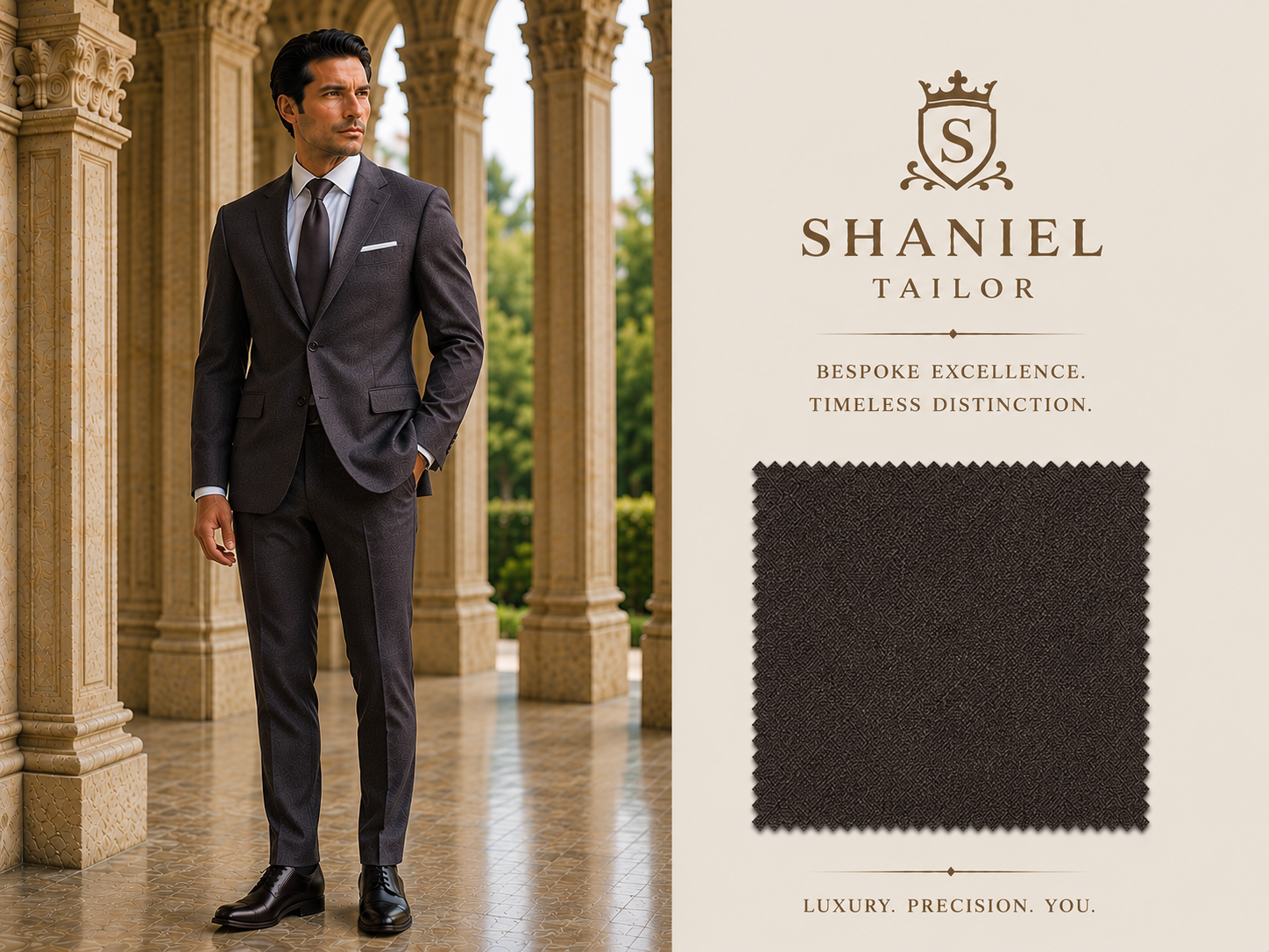 VBC Fine Wool Charcoal Grey fabric